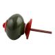 Olive Round Red Fitting Ceramic Knob